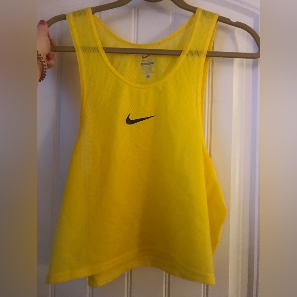 Yellow Nike mesh tank top!